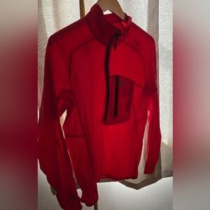 Red Quarter-Zip Pullover